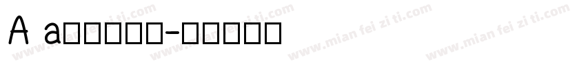 A a小狐狸加粗字体转换